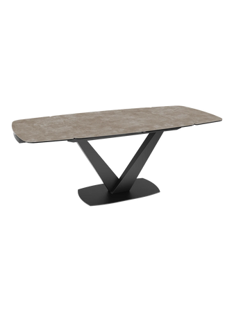 Esstisch Bristol 190/270 x 100 x 76 cm, Platte Marmoroptik Fiorentino, ausgezogen