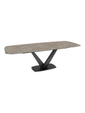 Esstisch Bristol 160/240 x 100 x 76 cm, Platte Zementgrau, ausgezogen