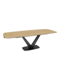 Esstisch Bristol 160/240 x 100 x 76 cm, Platte Eiche hell, ausgezogen