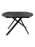 Esstisch Stromboli, Platte Marmoroptik Marquina, geschlossen