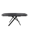 Esstisch Stromboli, Platte Marmoroptik Marquina, ausgezogen