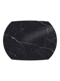 Esstisch Stromboli, Platte Marmoroptik Marquina, Draufsicht, geschlossen