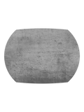 Esstisch Stromboli, Platte Silver, Draufsicht, geschlossen