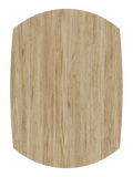 Esstisch New Luna, Platte Eiche hell, Draufsicht, ausgezogen, oval