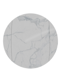 Esstisch New Luna, Platte Marmoroptik matt, Draufsicht, geschlossen, rund