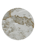 Esstisch New Luna, Platte Marmoroptik Calcatta, Draufsicht, geschlossen, rund