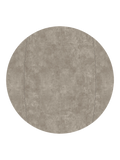Esstisch New Luna, Platte Zementgrau, Draufsicht, geschlossen, rund