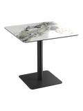 Esstisch Orlando, quadratisch Esstisch Akante Marmoroptik Doro 80 x 80 x 75 cm Schwarz