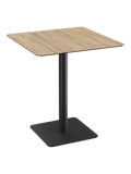 Esstisch Orlando, quadratisch Esstisch Akante Eiche hell 80 x 80 x 90 cm Schwarz