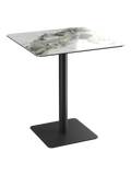 Esstisch Orlando, quadratisch Esstisch Akante Marmoroptik Doro 80 x 80 x 90 cm Schwarz