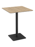 Esstisch Orlando, quadratisch Esstisch Akante Eiche hell 80 x 80 x 100 cm Schwarz