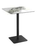 Esstisch Orlando, quadratisch Esstisch Akante Marmoroptik Doro 80 x 80 x 100 cm Schwarz