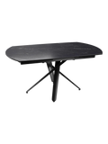 Esstisch Grande Rivoli, Platte Marmoroptik Marquina, geschlossen