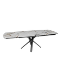 Esstisch Grande Rivoli, Platte Marmoroptik Fiorentino, ausgezogen