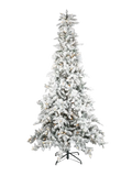 LED-Weihnachtsbaum Nordmanntanne Grün/Schnee