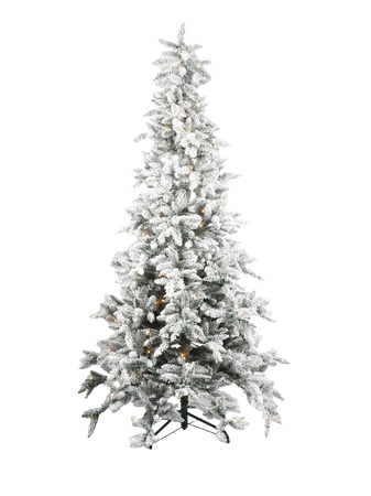 LED-Weihnachtsbaum Nordmanntanne Grün/Schnee