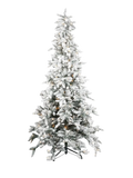 LED-Weihnachtsbaum Nordmanntanne Grün/Schnee