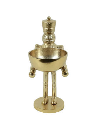 Deko-Nussknacker mit Schale "Rick" Gold