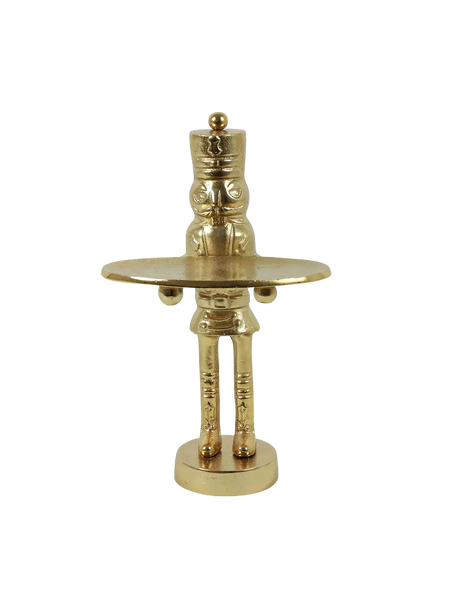 Deko-Nussknacker mit Tablett "Rick" Gold