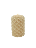 LED-Kerze Tannenzapfen "Lyon" Beige