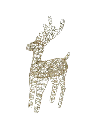 LED-Drahtfigur Hirsch "Dami" Gold