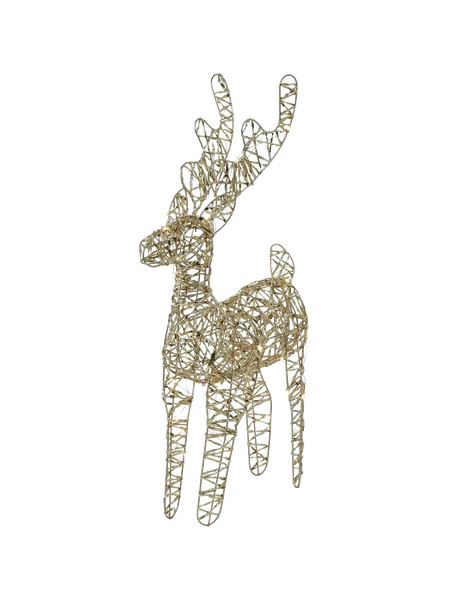 LED-Drahtfigur Hirsch "Dami" Gold