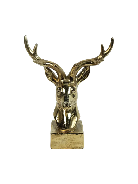Deko-Hirsch liegend "Isaac" Gold