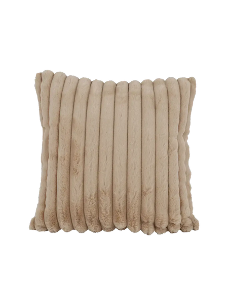 Kunstfell-Kissen "Cannes" Beige