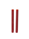 LED-Tafelkerze rustikal 2er-Set "Lyon" Rot