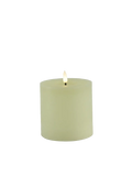 LED-Stumpenkerze rustikal Ø 10 cm "Lyon" Creme