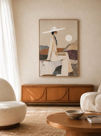 Desert Moment Leinwandbild Wüstenlandschaft, gerahmt, 78 x 118 cm Wandbild Reinders