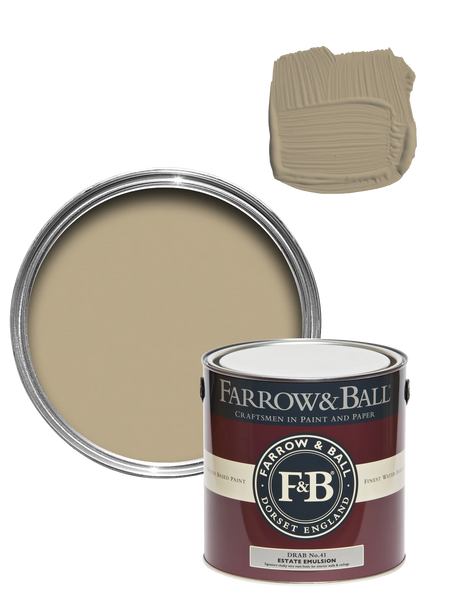 Wandfarbe - Drab No. 41 Wandfarbe Farrow & Ball
