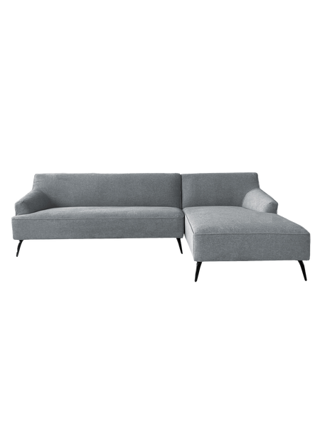 Ecksofa | Ecksofa | Lars 11 in Grau mit Metall-Füßen - von LIVING online kaufen bei LIVINGforme.
