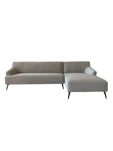 Ecksofa | Ecksofa | Lars 11 in Hellgrau mit Metall-Füßen - von LIVING online kaufen bei LIVINGforme.