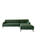 Ecksofa | Ecksofa | Lars 11 in Tannengrün mit Metall-Füßen - von LIVING online kaufen bei LIVINGforme.