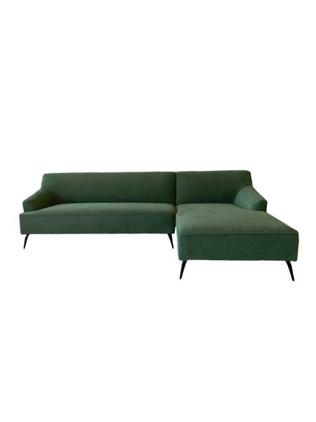 Ecksofa | Ecksofa | Lars 11 in Tannengrün mit Metall-Füßen - von LIVING online kaufen bei LIVINGforme.