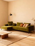 Ecksofa | Ecksofa | "Milano" – olivgrün - von LIVING online kaufen bei LIVINGforme.