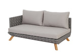 Lounge | Outdoor Ecklounge Ego mit Hocker/Tisch, Wicker - beige, grau - von LIVING Collection online kaufen bei LIVINGforme.