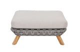 Lounge | Outdoor Ecklounge Ego mit Hocker/Tisch, Wicker - beige, grau - von LIVING Collection online kaufen bei LIVINGforme.
