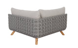Lounge | Outdoor Ecklounge Ego mit Hocker/Tisch, Wicker - beige, grau - von LIVING Collection online kaufen bei LIVINGforme.
