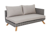 Lounge | Outdoor Ecklounge Ego mit Hocker/Tisch, Wicker - beige, grau - von LIVING Collection online kaufen bei LIVINGforme.