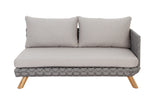 Lounge | Outdoor Ecklounge Ego mit Hocker/Tisch, Wicker - beige, grau - von LIVING Collection online kaufen bei LIVINGforme.