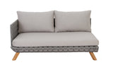 Lounge | Outdoor Ecklounge Ego mit Hocker/Tisch, Wicker - beige, grau - von LIVING Collection online kaufen bei LIVINGforme.