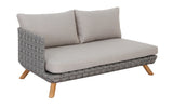 Lounge | Outdoor Ecklounge Ego mit Hocker/Tisch, Wicker - beige, grau - von LIVING Collection online kaufen bei LIVINGforme.