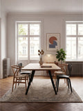 Esstisch | Esstisch | Svea aus Eiche, geölt auf Metallbeinen - von LIVING online kaufen bei LIVINGforme.