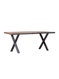 Esstisch | Esstisch | Rock-X Hardline aus Akazie mit Baumkante auf Metallbeinen - von LIVING online kaufen bei LIVINGforme.