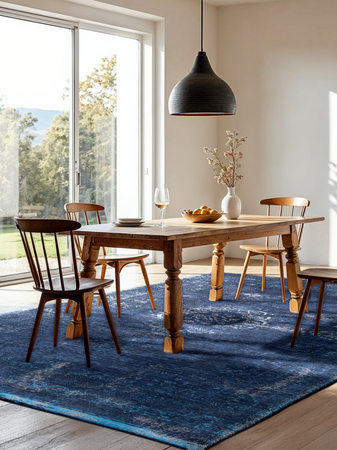 Teppich Rechteckig | Fading World – Blue Night Teppich | Art.-Nr. 8254 - von Louis de Poortere online kaufen bei LIVINGforme.