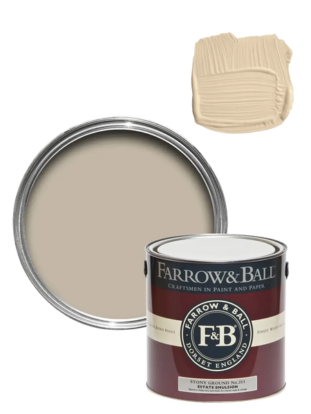 Wandfarbe - Stony Ground No. 211 Wandfarbe Farrow & Ball