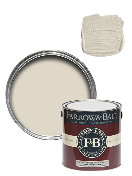 Wandfarbe | Wandfarbe - School House White No. 291 - von Farrow & Ball online kaufen bei LIVINGforme.
