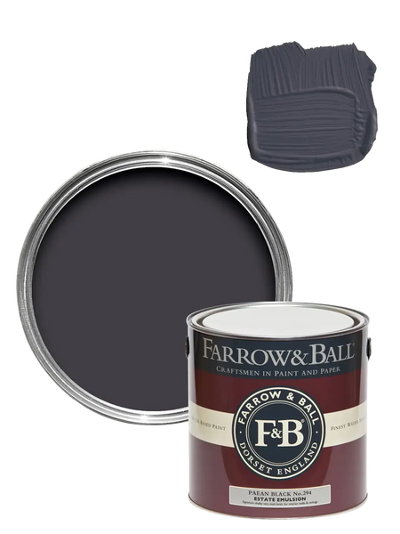 Wandfarbe | Wandfarbe - Paean Black No. 294 - von Farrow & Ball online kaufen bei LIVINGforme.